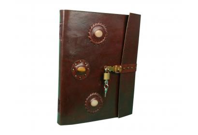 Three Stone Handmade  Fully functional key-operated lock will ensure that your privacy is Journals Note Book Secrate Book